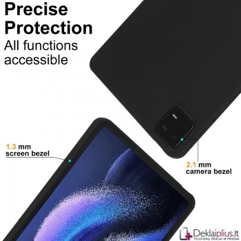Liquid Air guminis dėklas planšetei - juodas (Xiaomi Pad 7/Pad 7 Pro/Pad 8/Pad 8 Pro)